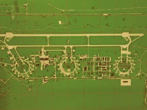 Historic map of the Airbase